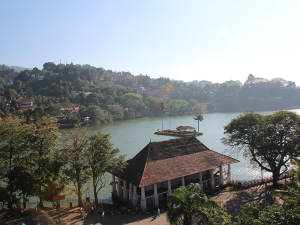 Kandy Lake seen from the Temple of Tooth